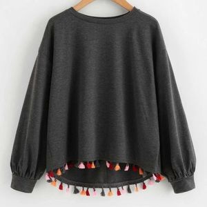 Tassel sweatshirt